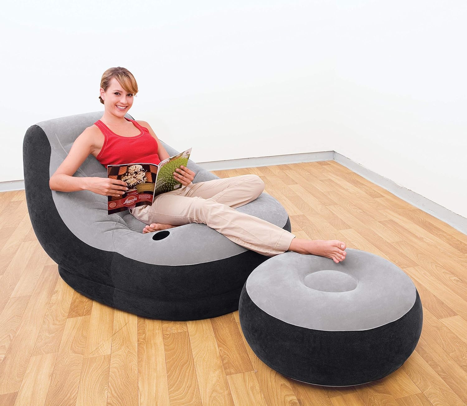 Sillon inflable + Ottoman